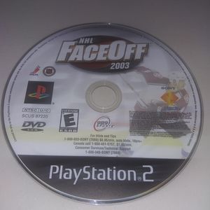 Sony PlayStation 2 PS2 Games NHL FaceOff 2003 Non Tracking Disc Only Non Tested
